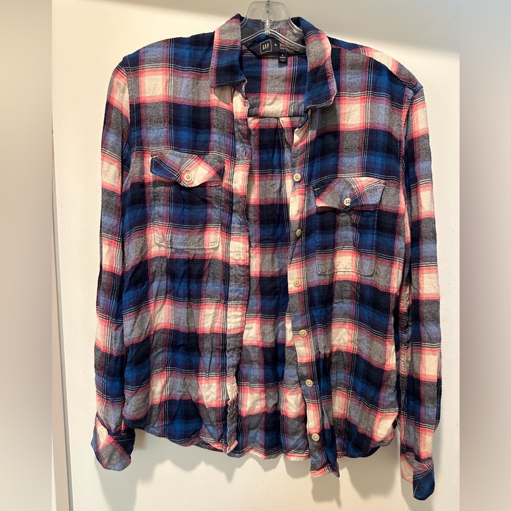 Gap + Pendleton Collaboration Red And Blue Plaid … - image 1
